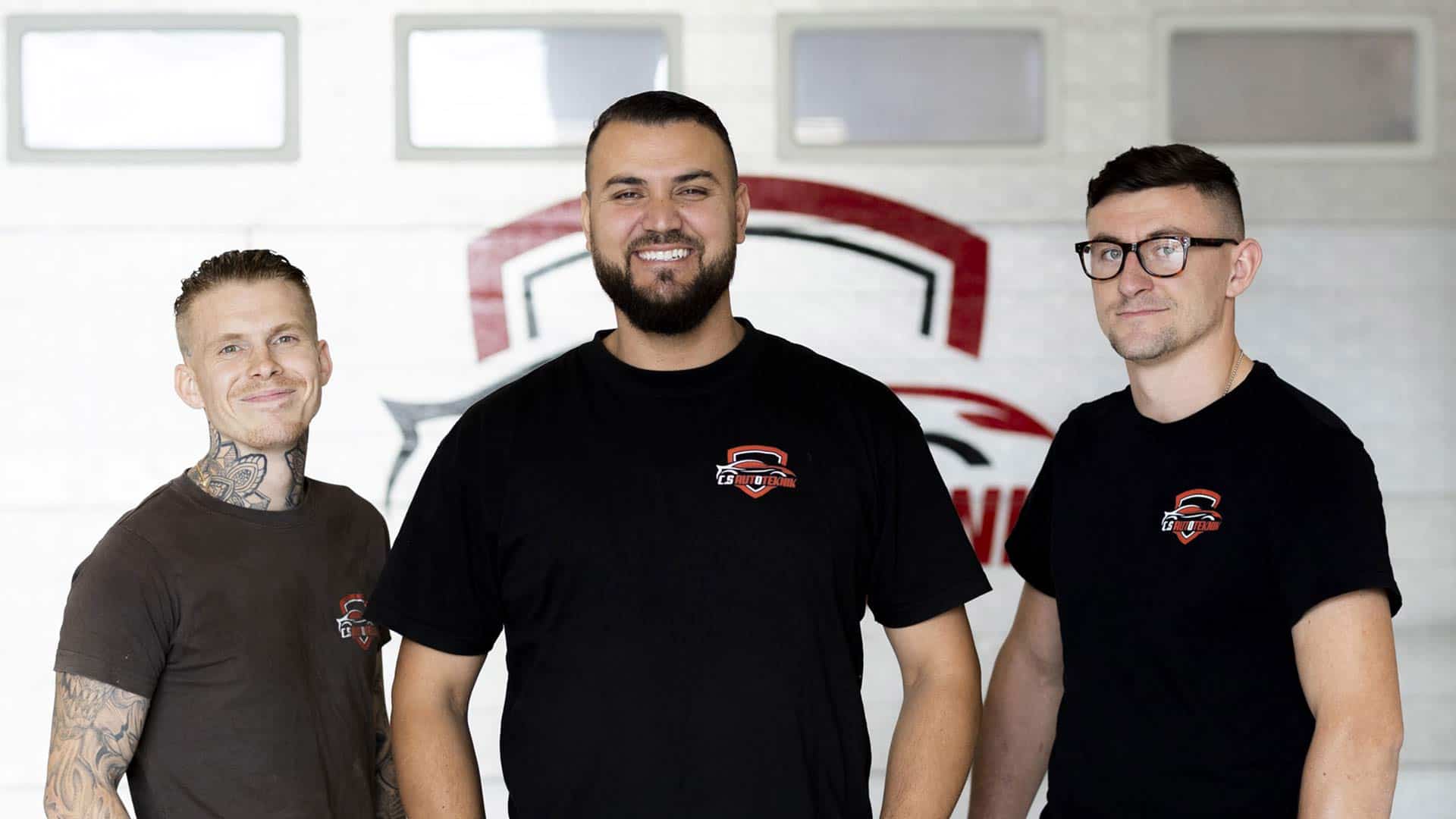 3 medarbejdere fra CS Autoteknik